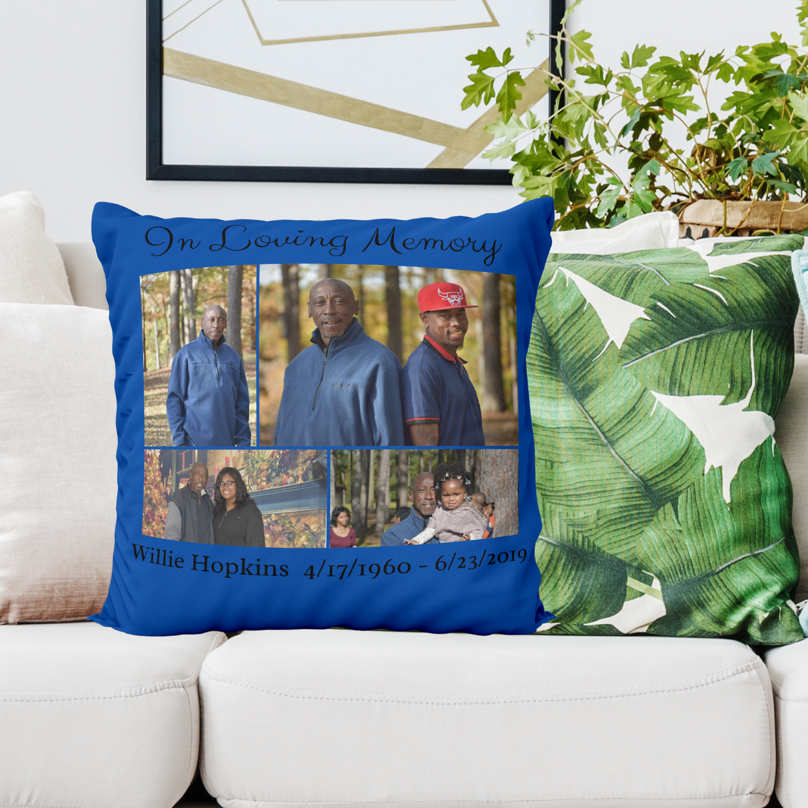 In Loving Memory Pillow Cover