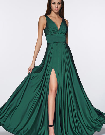 SATIN A-LINE DRESS 7469