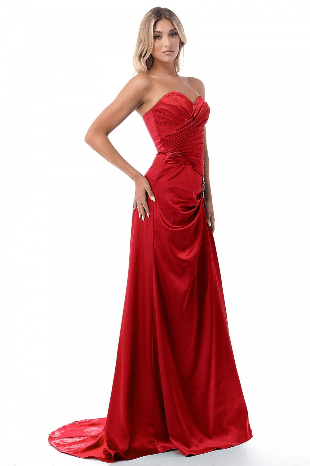 Satin Column Dress 8530