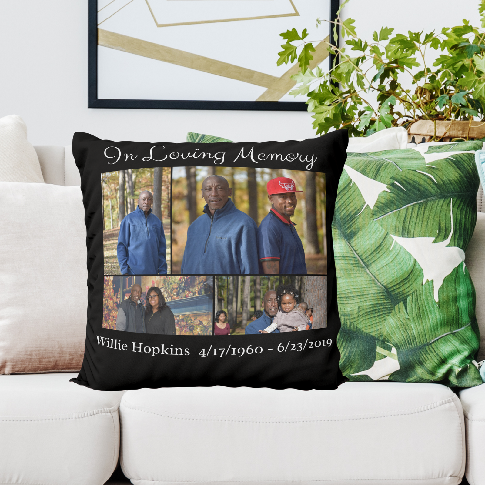 In Loving Memory Pillow Cover
