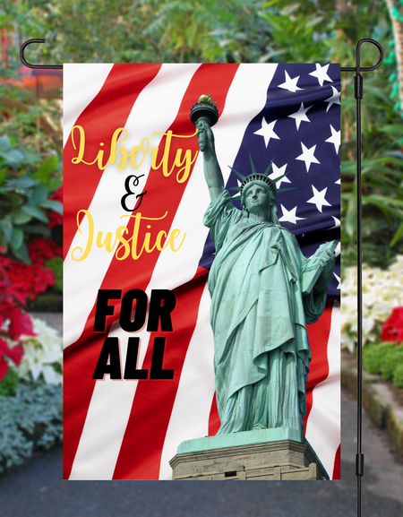 Liberty and Justice Garden Flag